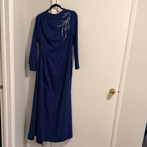 modest blue dress
